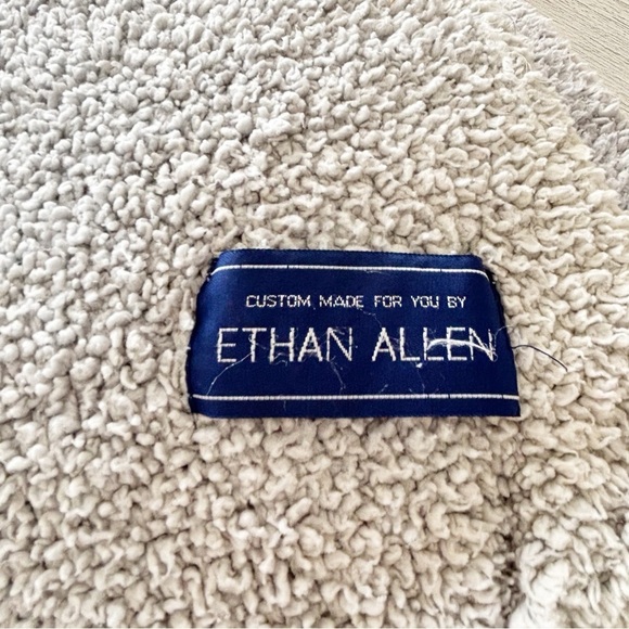 ETHAN ALLEN Blue Ombré Chenille Throw Blanket Fringed Cozy Soft 52” X 62” - Picture 5 of 5